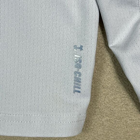 Under Armour Shirt Mens Large Gray Iso-Chill Shorebreak Gradient Fishing Tee - Picture 10 of 13